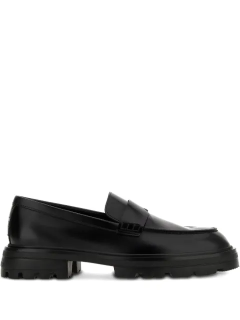 Hogan round-toe loafers Black HXM6730FM90UDW