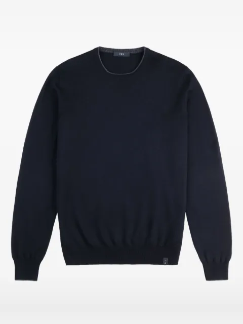 Fay crew-neck top Blue NMMC1512230WJF