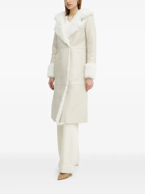 GUESS USA faux-fur-trimmed hooded coat Neutrals W5RL60WH0U0