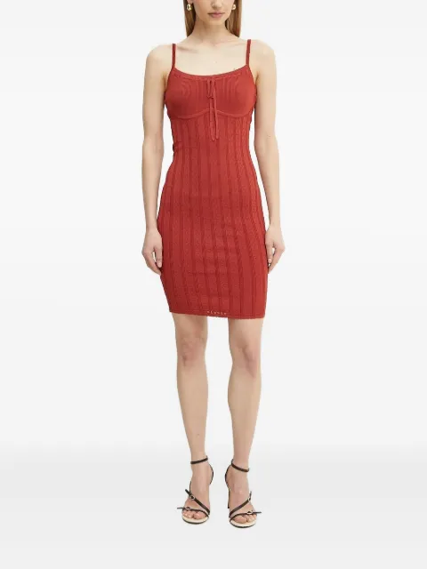 GUESS USA ribbed knit mini dress Orange W5GK67Z3NX0