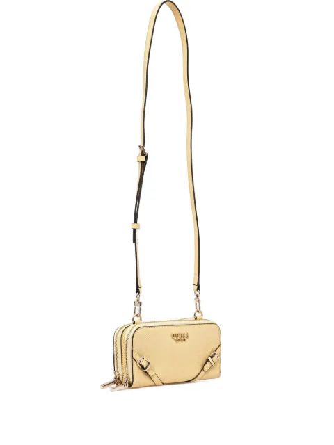 GUESS USA logo-plaque cross-body bag Yellow HWZG9636790