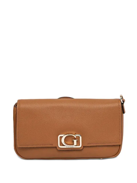 GUESS USA logo-plaque crossbody bag Brown HWBG9642190
