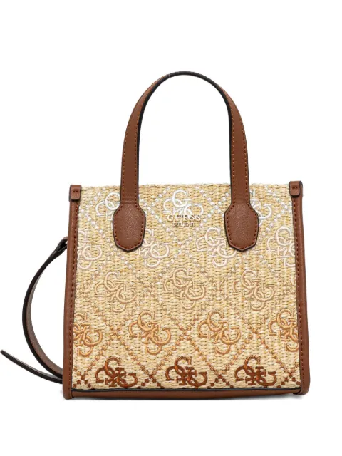 GUESS USA logo-lettering tote bag Brown HWSW8665770