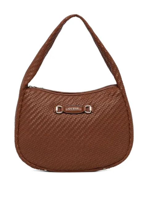 GUESS USA Francy woven shoulder bag Brown HWWG9530020