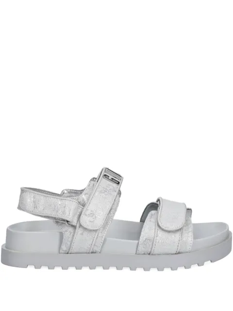 GUESS USA Fadison metallic-effect sandals Silver FLJFDSLEL03