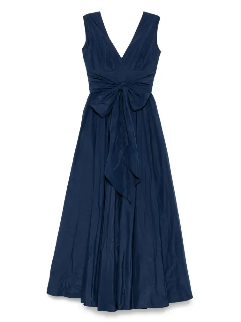 Cenere GB bow-embellished midi dress Blue 4526