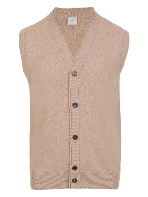 Eleventy buttoned gilet Neutrals G76MAGG23MAG0A001