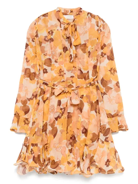 ZIMMERMANN Balance Lantern mini dress Neutrals 3568DS253
