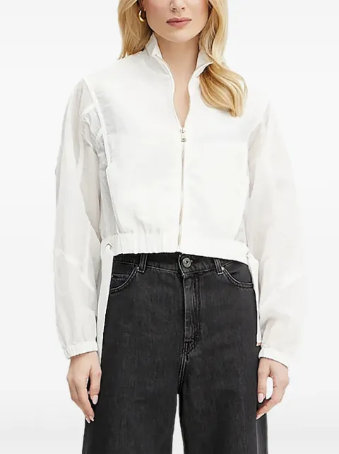 GUESS USA Florie zip-fastening drawstring jacket White W5GL18WH5X2