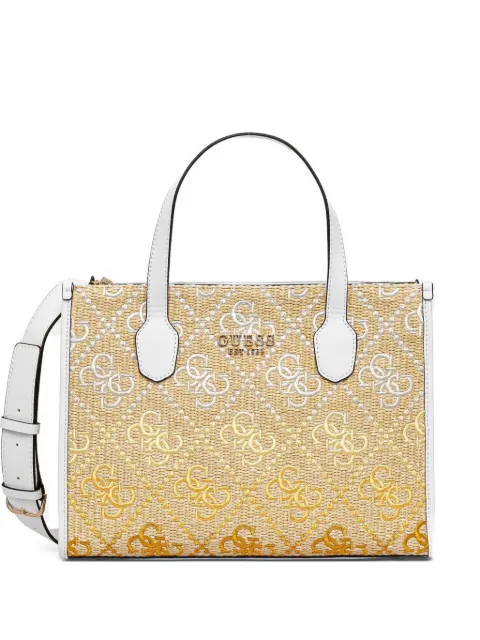 GUESS USA Silvana woven-logo tote bag Neutrals HWSW8665220