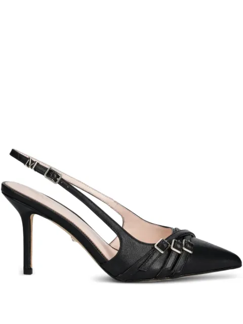 GUESS USA 90mm leather slingback pumps Black 5GGZ317324A