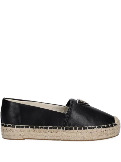 GUESS USA Jolandon faux-leather flat espadrilles Black FLJLNDLEA14