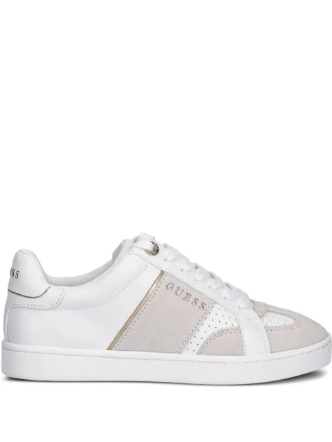 GUESS USA Jrone perforated panelled sneakers White FLJRO4ELE12