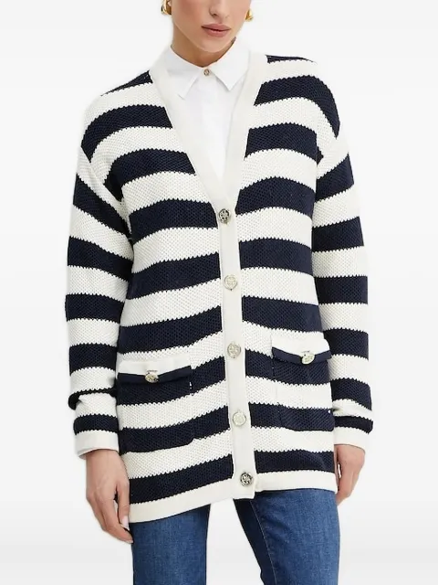GUESS USA striped buttoned cardigan White W5GR38Z37L1