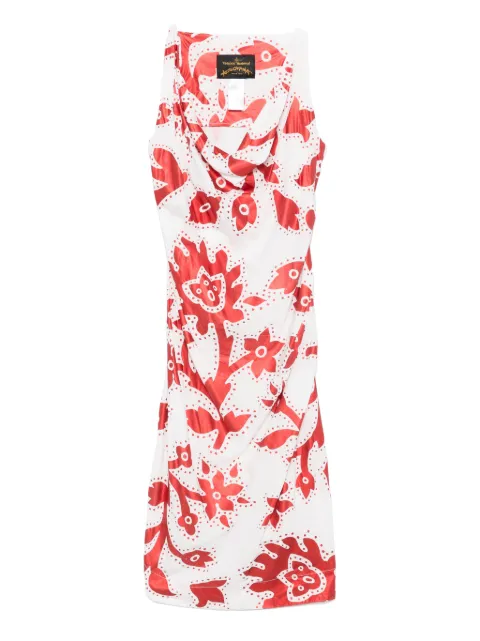 Vivienne Westwood Pre-Owned 2017 floral-print dress Red VW790RK