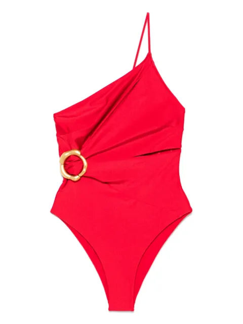 Cult Gaia asymmetric swimsuit Red OP3991TR1684GRZ