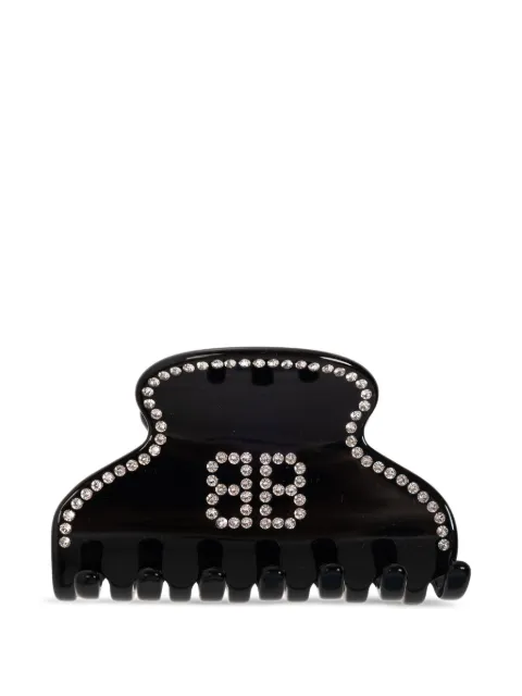 Balenciaga monogram-embellished hair clip Black 769727TZF2S