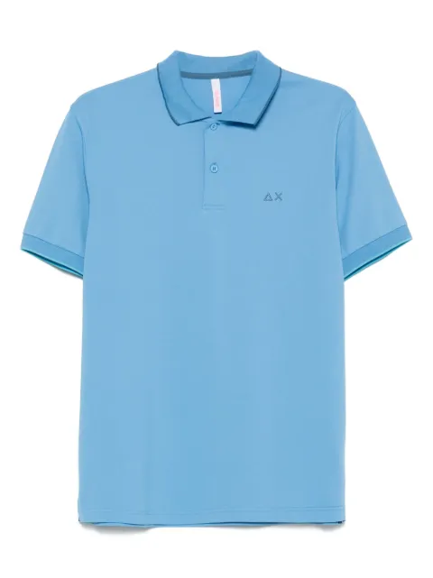 Sun68 contrast-trim polo shirt Blue A3511056
