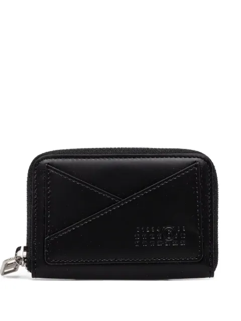 MM6 Maison Margiela Japanese 6 zip-around wallet Black SA6UI0016P7183