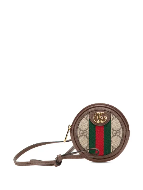 Gucci Pre-Owned 2016-2024 Mini GG Supreme Ophidia Round Neck Pouch shoulder bag Brown PWHW21NIOTWQGHGM