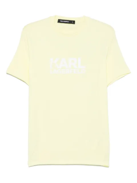 Karl Lagerfeld logo-print T-shirt Yellow 755087551235