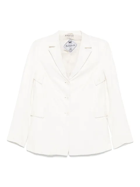 A.N.G.E.L.O. Vintage Cult 2000s pre-owned leather blazer Neutrals AN580RI