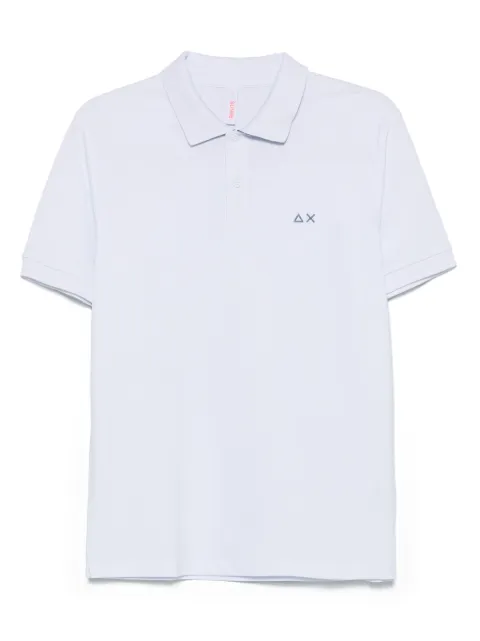 Sun68 floral-print polo shirt White A3511501