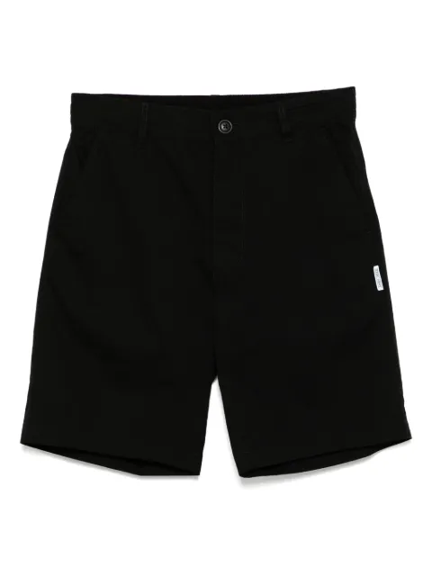 izzue logo patch shorts Black R6322U5