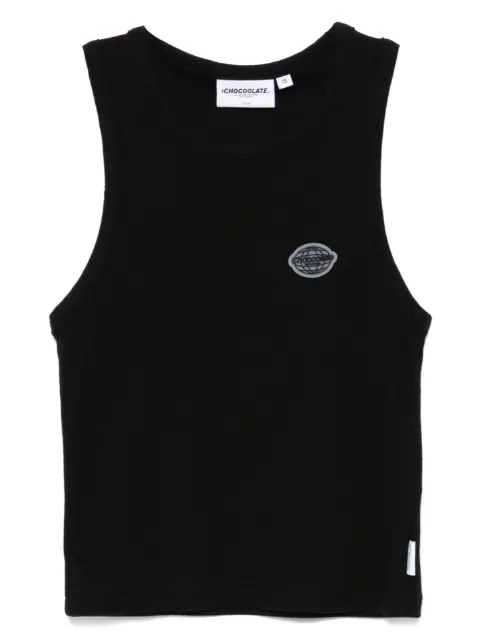 CHOCOOLATE ribbed tank top Black VTL1938XU