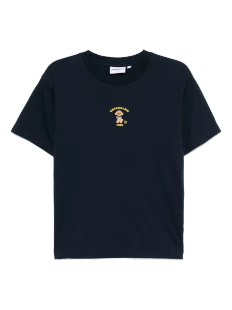 CHOCOOLATE logo-embroidered T-shirt Blue TEL1952XU