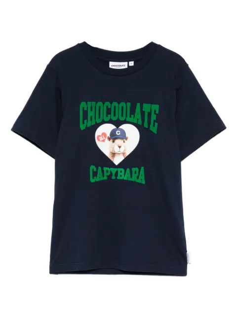 CHOCOOLATE graphic T-shirt Blue TEL1958XU