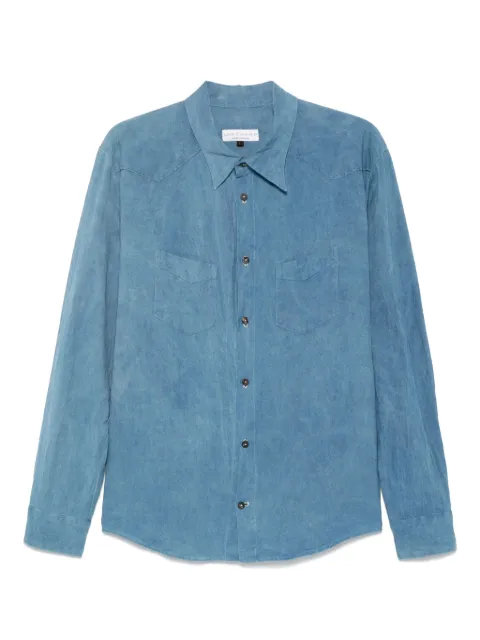 LOÏS DIONISIO classic-collar shirt Blue FAS01
