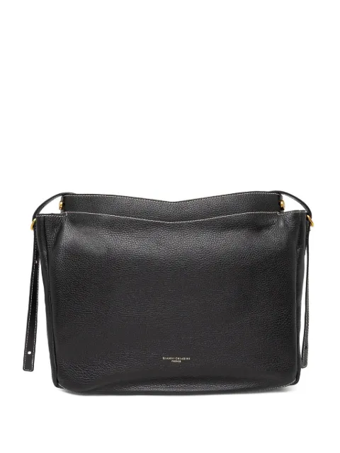GIANNI CHIARINI Ottavia textured-leather shoulder bag Black BS11292GRN