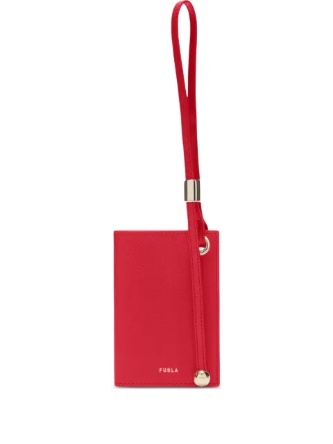 Furla Laura leather strap cardholder Red WP00511ARE0001007