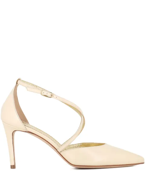 Antonio Barbato Maestri Veneziani cross-strap leather pumps Neutrals 0638