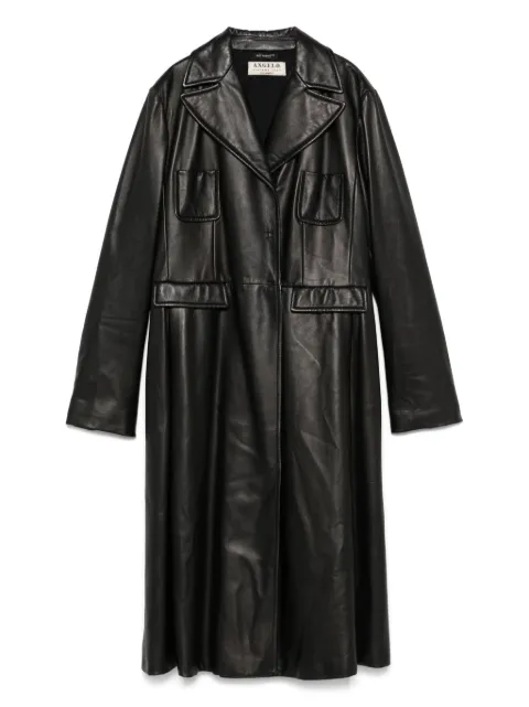 A.N.G.E.L.O. Vintage Cult 2000s pre-owned leather coat Black AN780RC