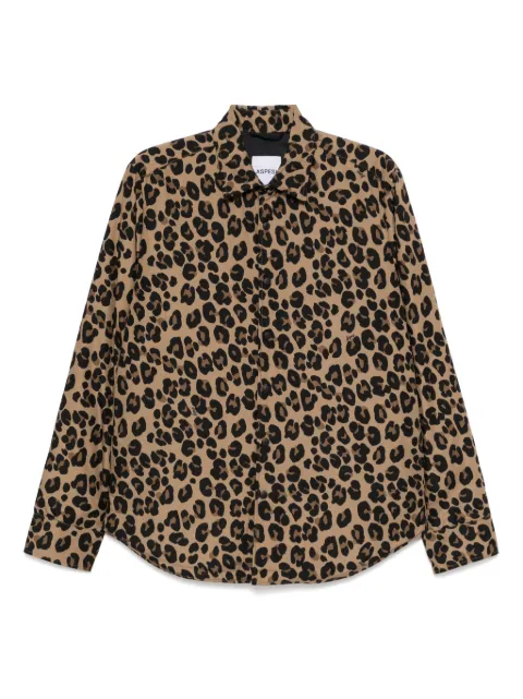 ASPESI leopard-printed jacket Brown S5I1I10L108