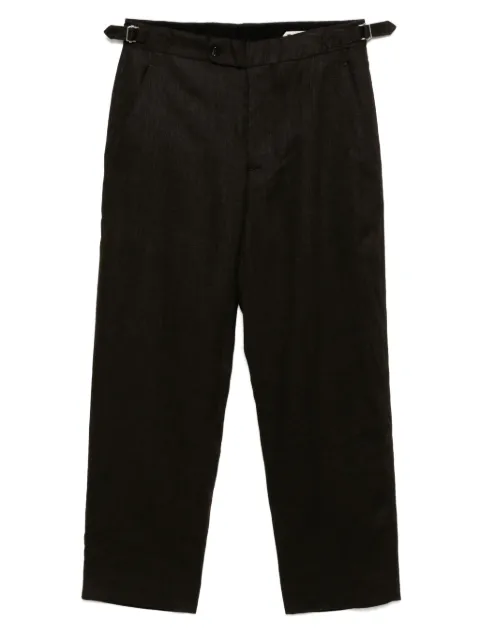 BODE side-buckle trousers Brown MRS25BT072