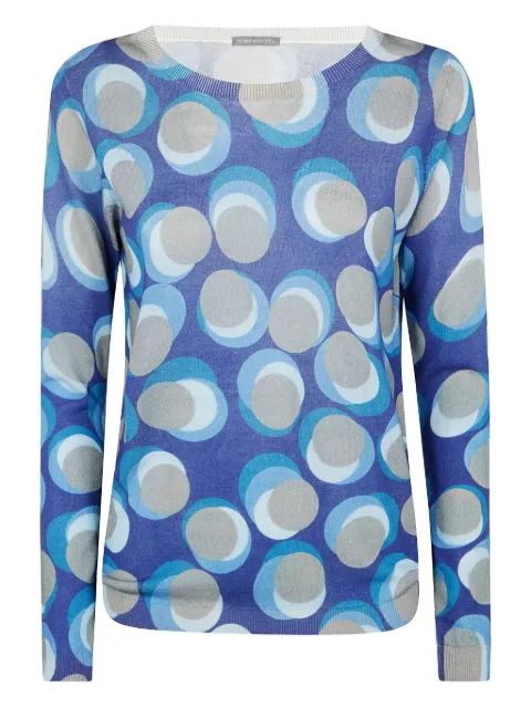 IN BED WITH YOU geometric jumper Blue UB04