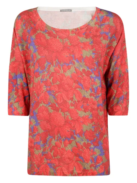 IN BED WITH YOU floral-print T-shirt Red UB06