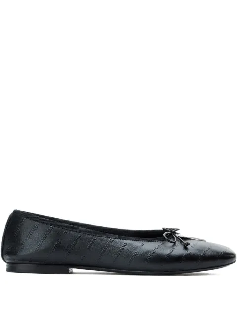 Alexander Wang key-detail quilted ballet flats Black 30325F037001