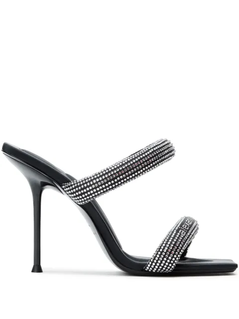 Alexander Wang crystal-embellished stiletto sandals Black 30325S011012C