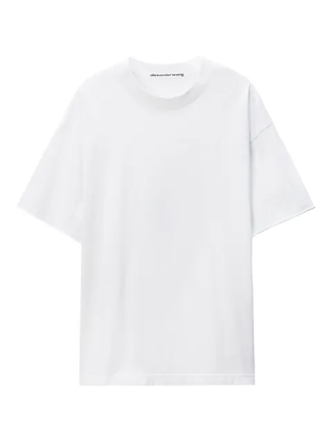 Alexander Wang logo cotton T-shirt White 6CC3251101100