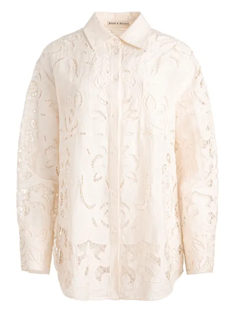 alice + olivia Finely shirt Neutrals CC505D73041