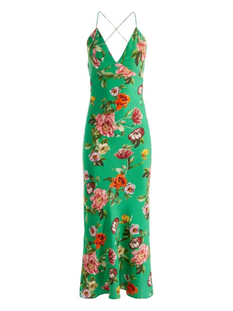 alice + olivia Loma midi skirt Green CC505P28527