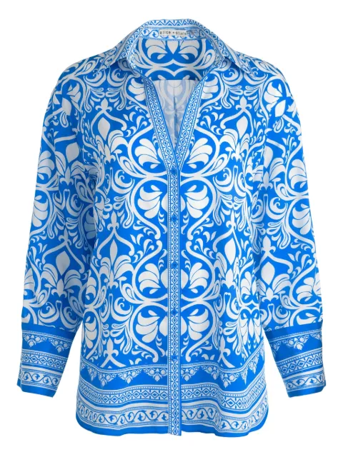 alice + olivia Kiva shirt Blue CC505P52006
