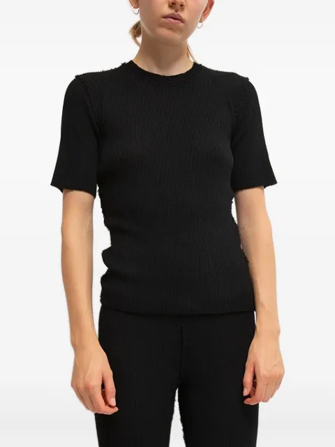 Gudrun & Gudrun Brita ribbed T-shirt Black 11688