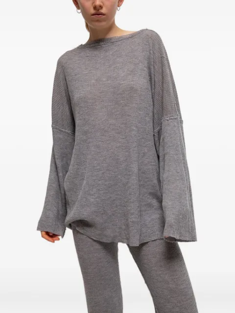 Gudrun & Gudrun Billa ribbed top Grey 11604