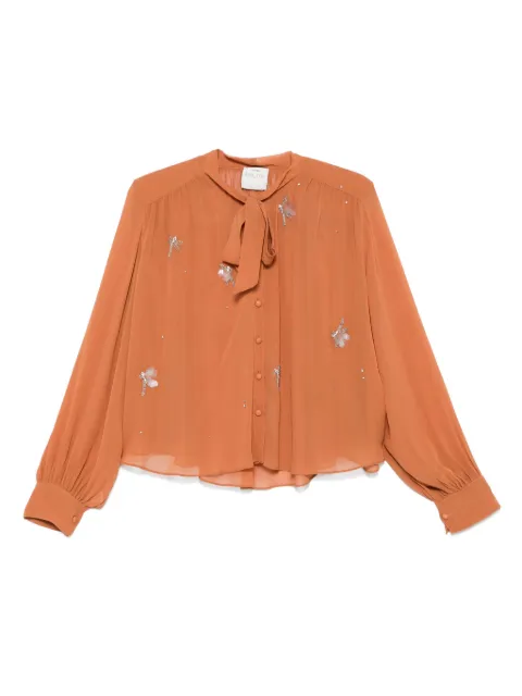 Forte Forte crystal-embellished shirt Brown 14090MYSHIRT