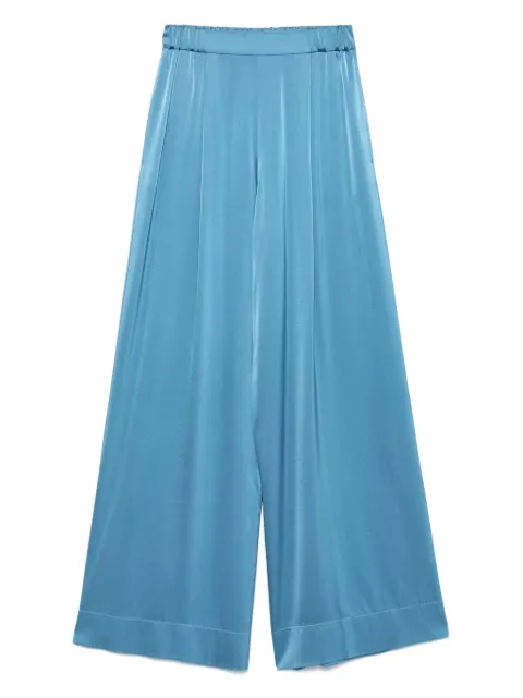 Forte Forte elasticated-waistband palazzo trousers Blue 14079MYPANTS